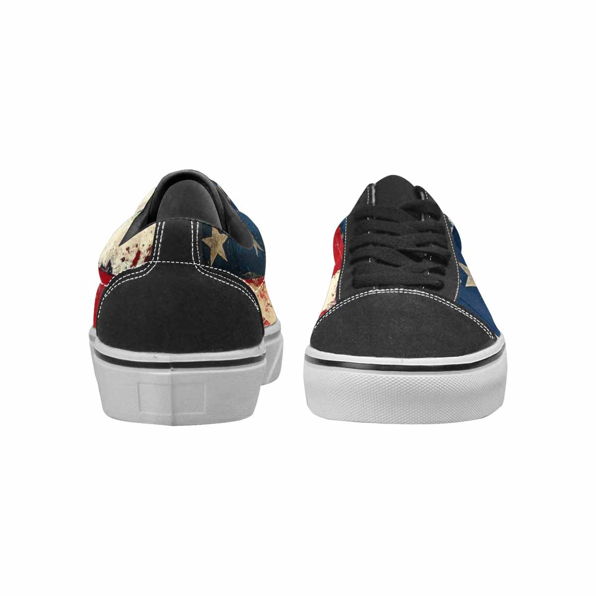 MEN'S American Flag Stars Canvas Lace-Up Y2K Custom Shoes