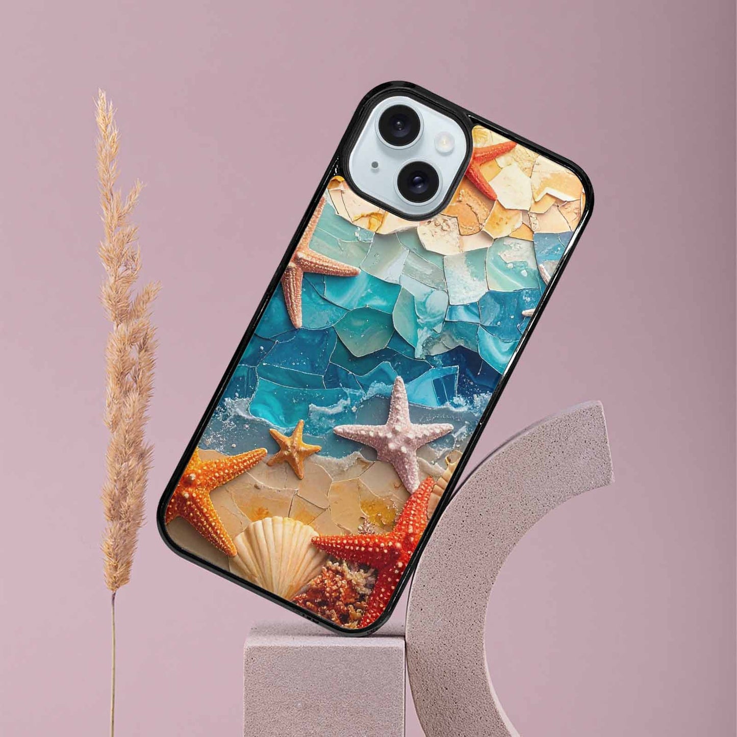 iPhone 15 Plus Case — Starfish Cluster Starfish Cluster Pattern Hundreds, Custom Phone Case