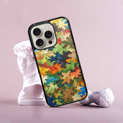 iPhone 16 Pro Case — Camo Patches Full Color Vibrant Camo, Personalized Phone Case