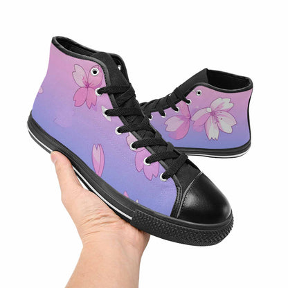 WOMEN'S Anime Cherry Blossom High Top Canvas Aesthetic Shoes