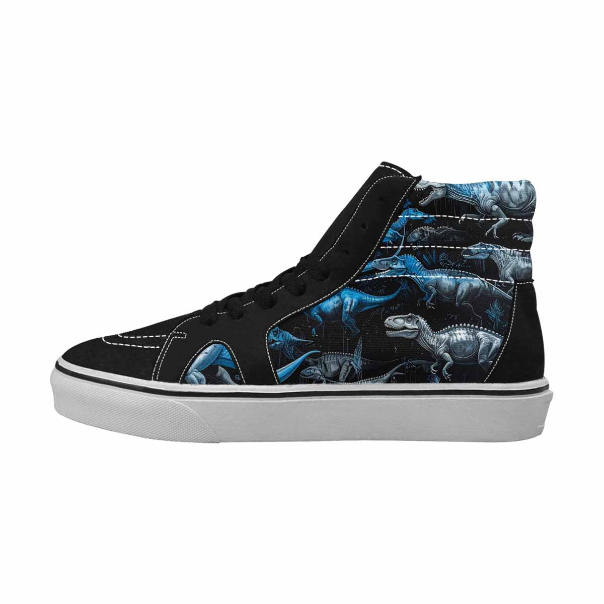 MEN'S Dinosaur Burst High Top Canvas Neon Fantasy Shoes