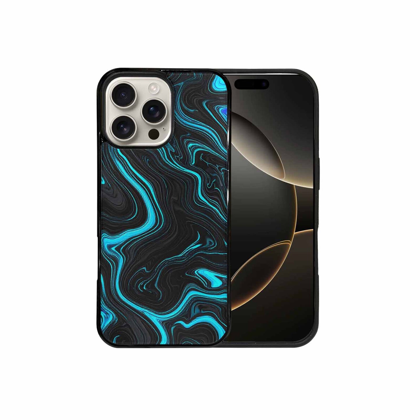 iPhone 16 Pro Max Case — Freaky Marble Glow, Original Design Phone Case