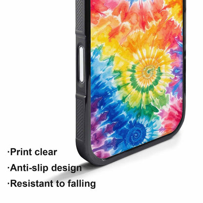iPhone 17 Pro Case — Small Tie Dye Swirl Pattern Tie, Custom Print Case Cover
