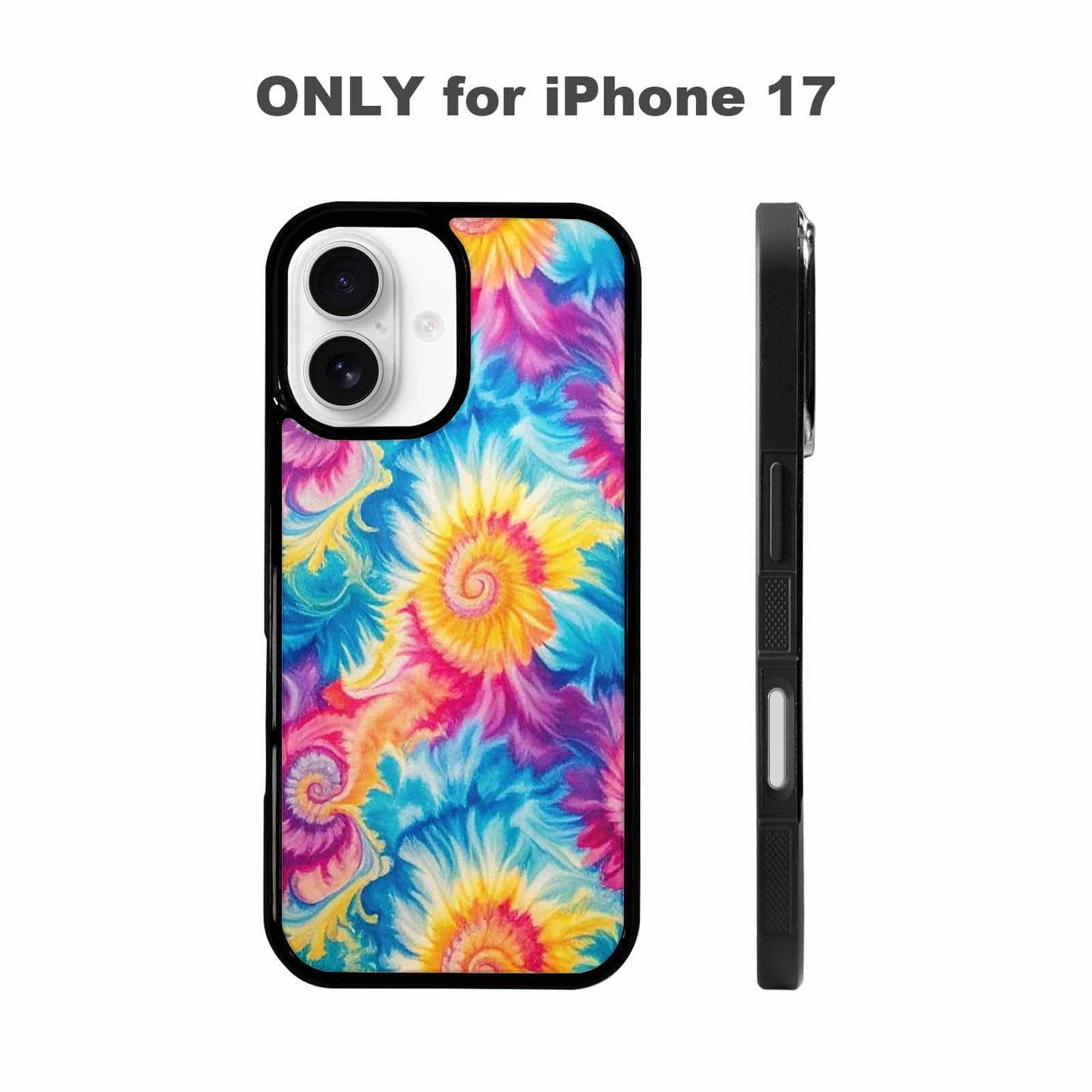 iPhone 17 Case — Small Tie Dye Swirl Tie Dye, Custom Printed Phone Case