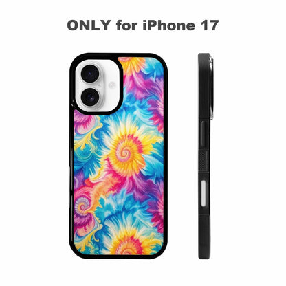 iPhone 17 Case — Small Tie Dye Swirl Tie Dye, Custom Printed Phone Case