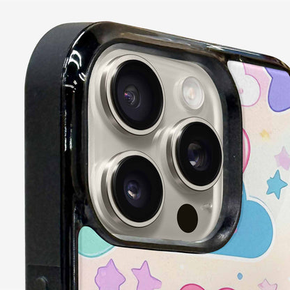 iPhone 16 Pro Max Case — Cute Kawaii Style Generic Icons Stars, Unique Phone Case Design