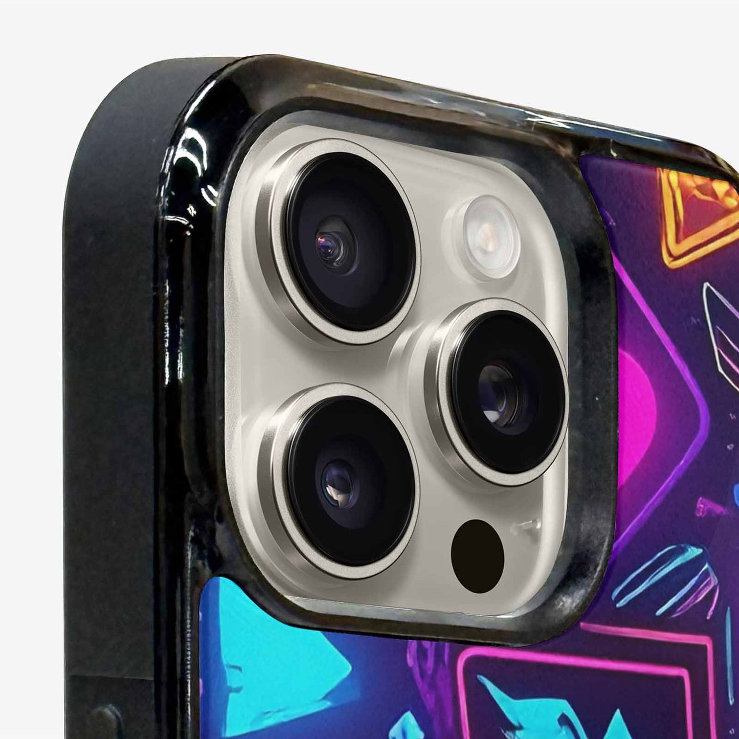 iPhone 16 Pro Max Case — 80s Retro Motif 80s Retro Motifs, Personalized Phone Case