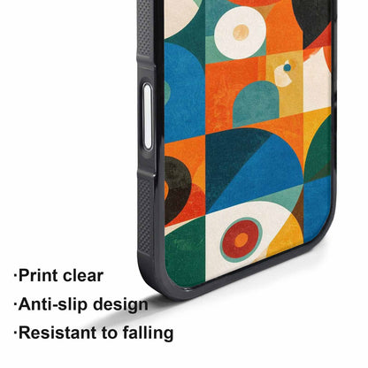iPhone 17 Pro Max Case — Memphis Art Pattern (1) Retro Vintage, Custom Printed Phone Case