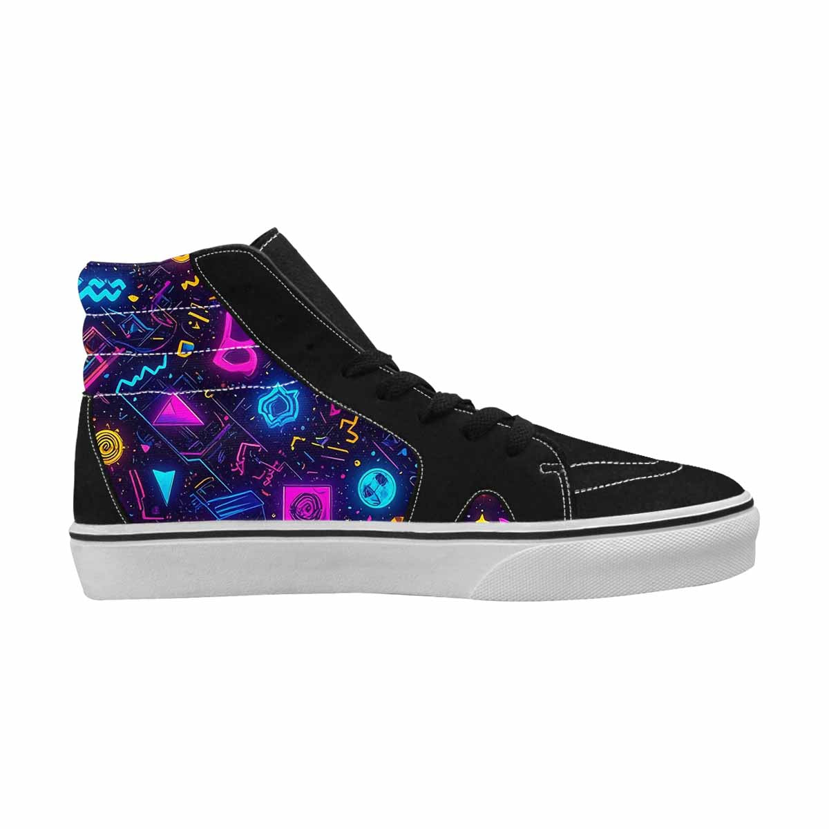 MEN'S 80s Retro Motif High Top Canvas Aesthetic Shoes