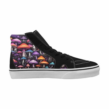 MEN'S Rainbow Drip Mushrooms High Top Canvas Vivid Custom Sneakers