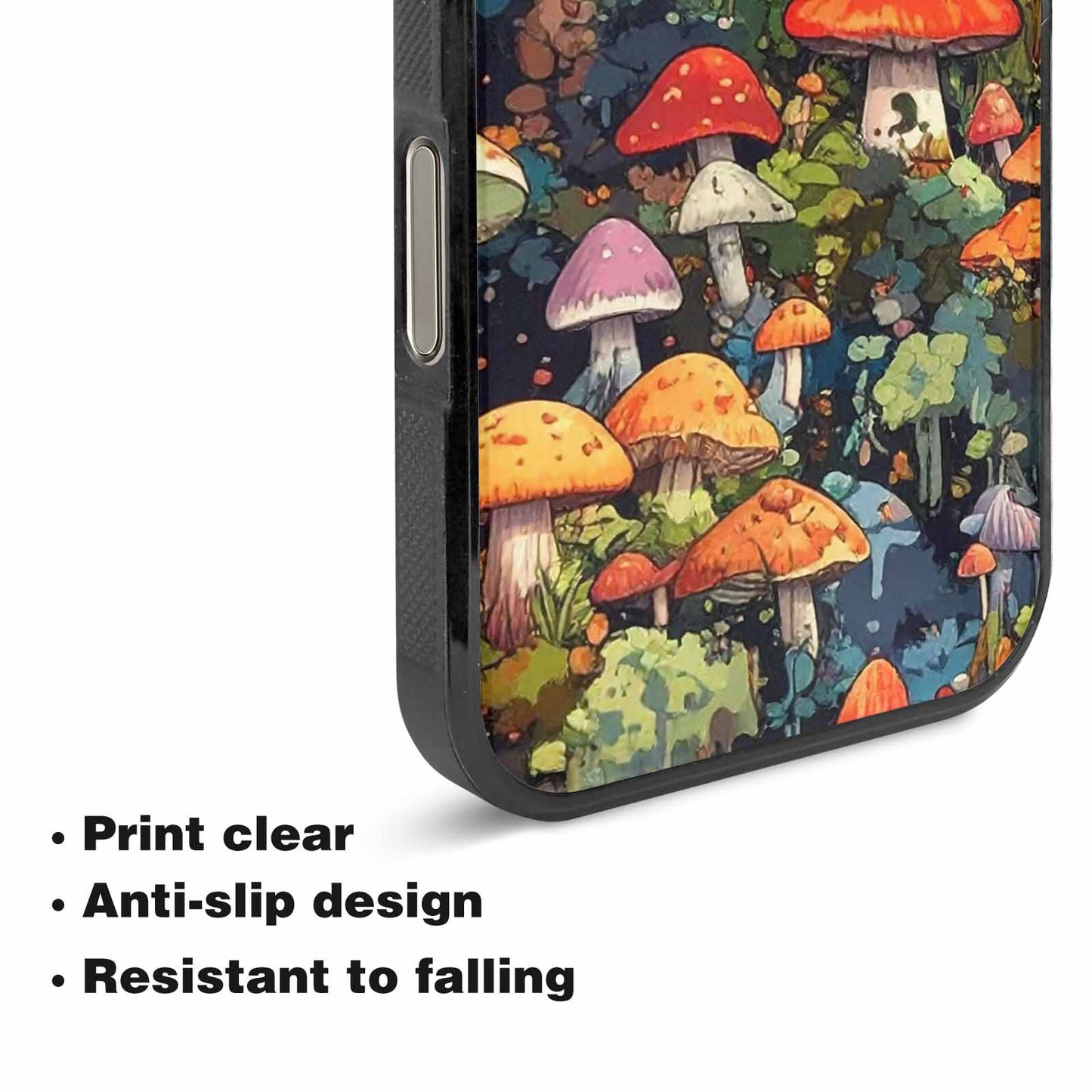 iPhone 16 Pro Case — Mushrooms Camomushrooms Patter Big, Custom Designed Case Cover