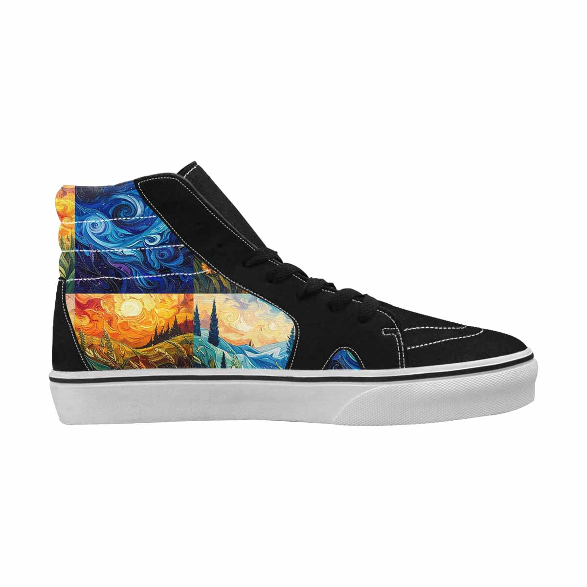 MEN'S Blend All Versions High Top Canvas Grunge Custom Shoes