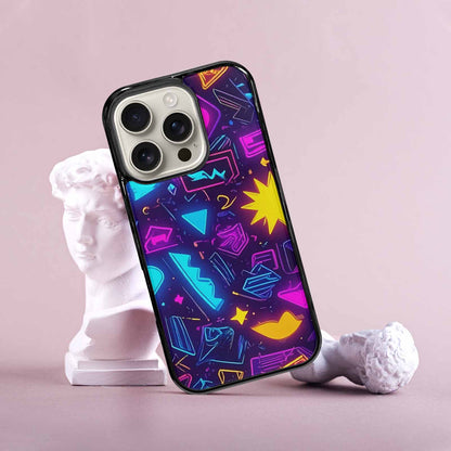 iPhone 16 Pro Case — 80s Retro Motif 80s Retro Motifs, Original Design Phone Case