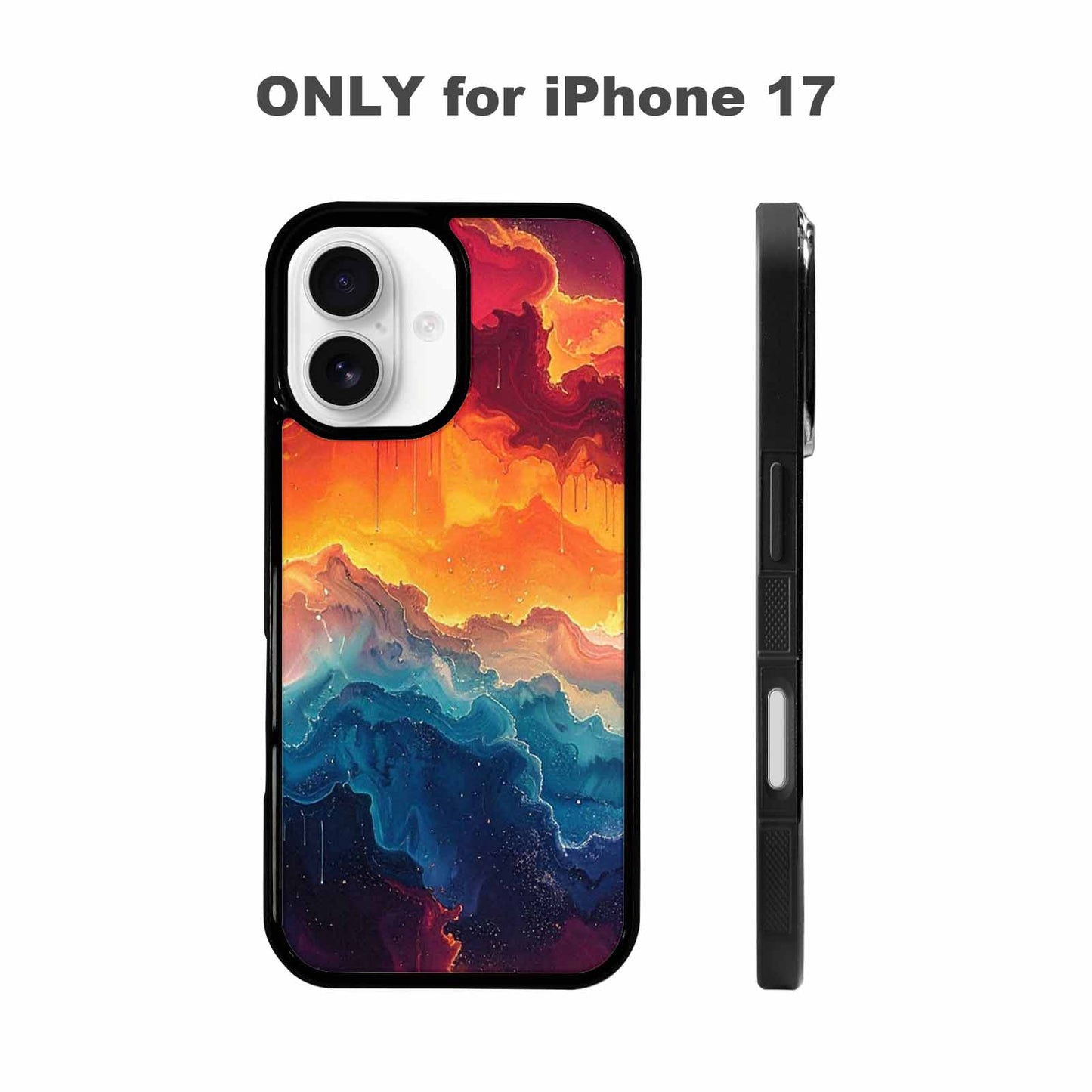 iPhone 17 Case — Seamless Tileable Pattern Of Galaxy Space, Customized Protective Case