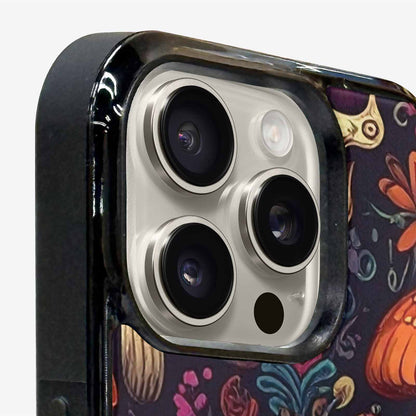 iPhone 16 Pro Max Case — Mushrooms And Skulls, Custom Printed Phone Case
