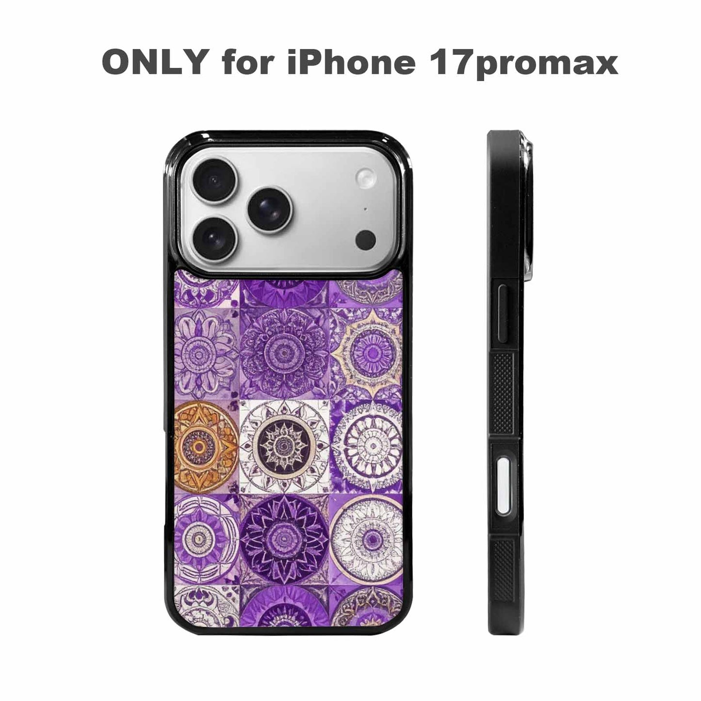 iPhone 17 Pro Max Case — Small Mandala Pattern, Randomly Floral, Unique Phone Case Design