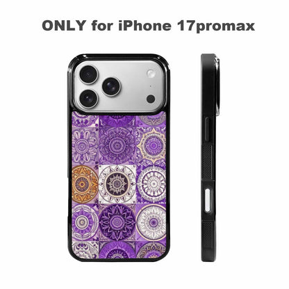 iPhone 17 Pro Max Case — Small Mandala Pattern, Randomly Floral, Unique Phone Case Design