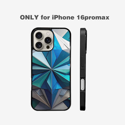 iPhone 16 Pro Max Case — Geometric Origami Art Pattern, Custom Made Phone Cover