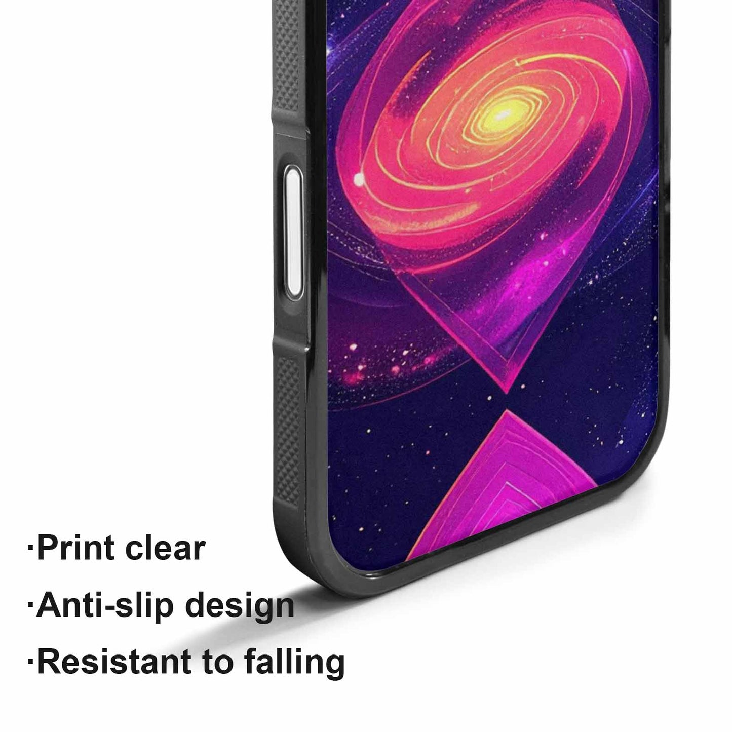 iPhone 17 Case — Rose Galaxy Art Seamless Galaxy Space, Custom Printed Phone Case