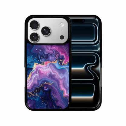 iPhone 17 Pro Case — Marble Galaxy Art Seamless Pattern Galaxy, Custom Printed Phone Case