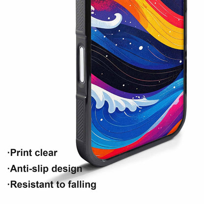 iPhone 17 Air Case — Glossy Winter Wave Seamless Cartoon Cute, Custom Designed Case Cover