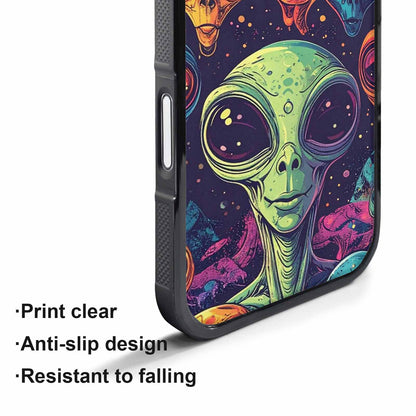 iPhone 17 Pro Case — Alien Ufo Cartoon Art Pattern Alien, Personalized Phone Case