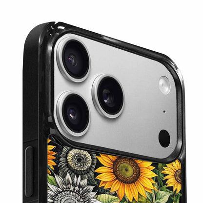 iPhone 17 Pro Max Case — Small Sunflower Pattern, Randomly Floral, Custom Art Phone Cover