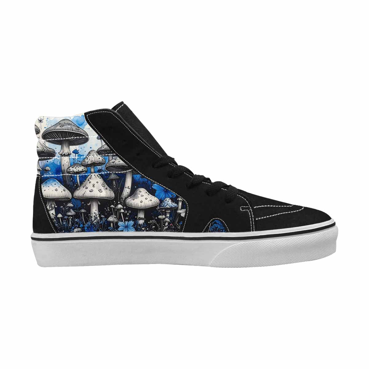 MEN'S Mushrooms (general) High Top Canvas Kaleidoscope Custom Sneakers