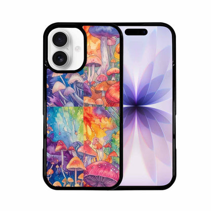 iPhone 17 Case — Mushrooms Tie Dyemushrooms Pat Tie Dye, Custom Phone Case