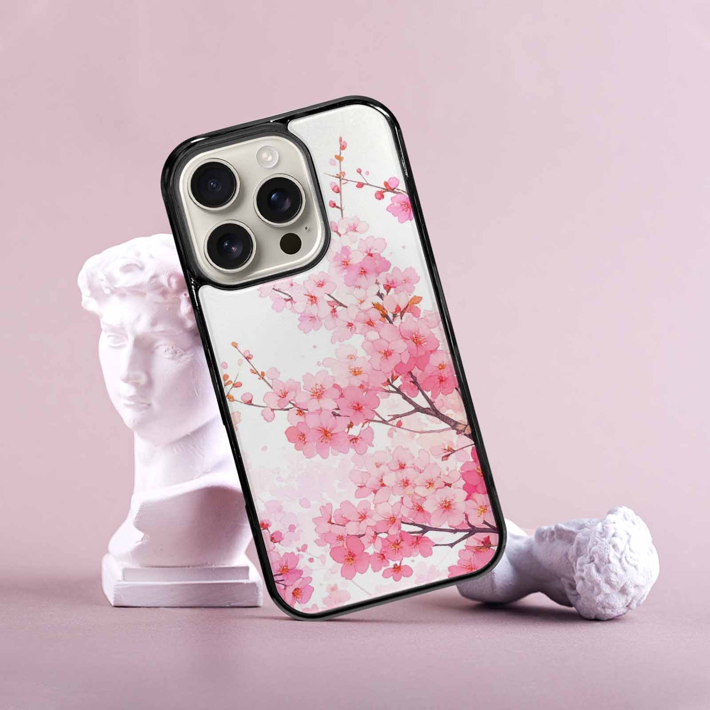 iPhone 16 Pro Case — Cherry Blossom Branch Cherry Blo Bir, Custom Designed Case Cover