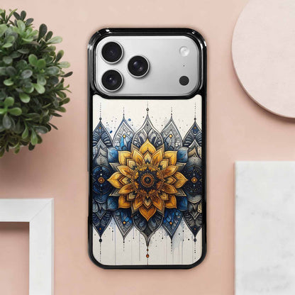 iPhone 17 Pro Max Case — Black &amp; Blue Ink Original Art, Custom Printed Phone Case