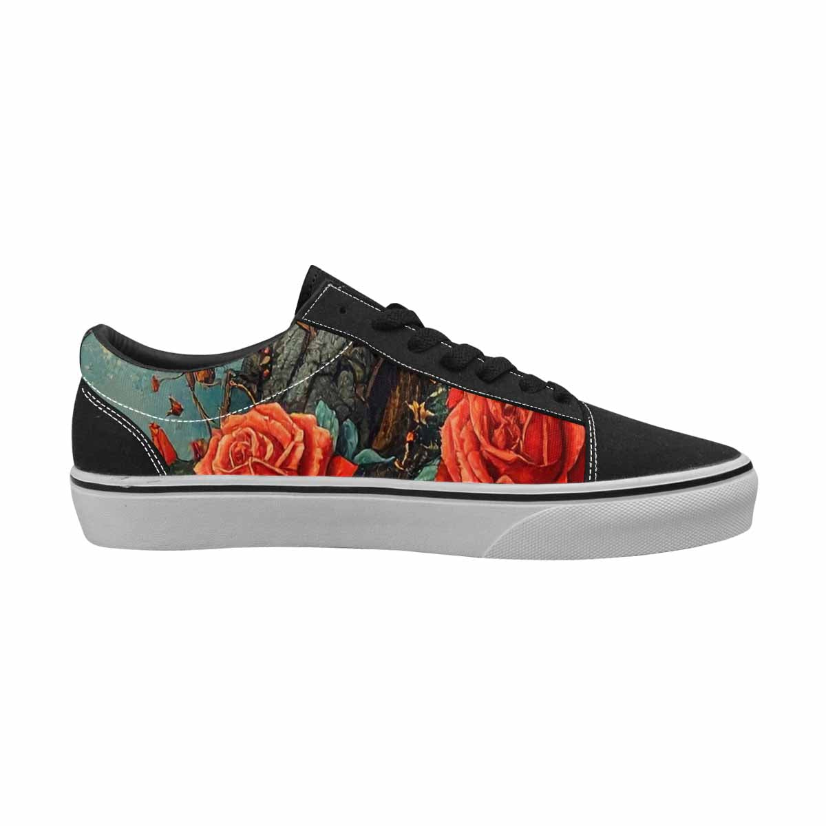 WOMEN'S More Overlapping Ontop Each Lace-Up Canvas Vibrant Chaos Sneakers