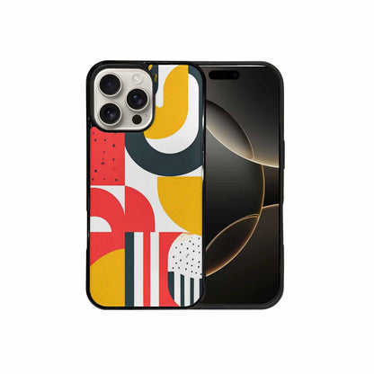 iPhone 16 Pro Max Case — 1990s Memphis Art Pattern, Personalized Phone Case