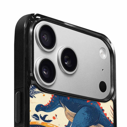 iPhone 17 Pro Max Case — Vintage Dinosaurs Mushroom Retro Vintage, Custom Art Phone Cover