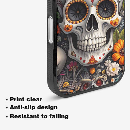 iPhone 16 Case — Greyscale Black And White Dark Black, Custom Designed Case Cover