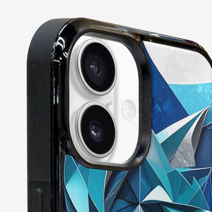 iPhone 16 Case — Geometric Origami Art Pattern, Original Design Phone Case