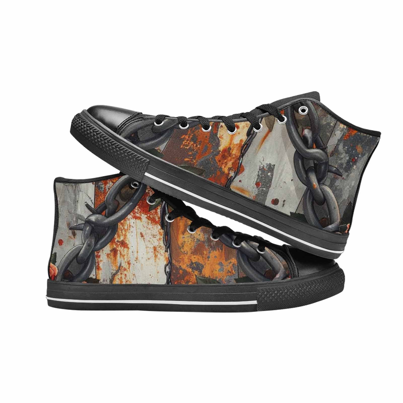 MEN'S Barbed Wire Chain High Top Canvas Surreal Sneakers