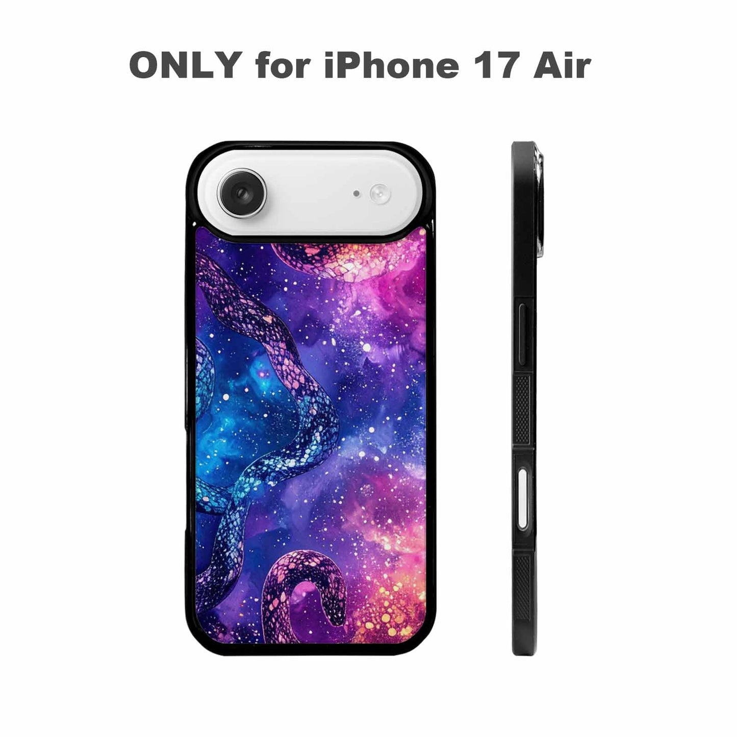 iPhone 17 Air Case — Snake Print Galaxy Seamless Pattern Animal, Custom Made Phone Cover