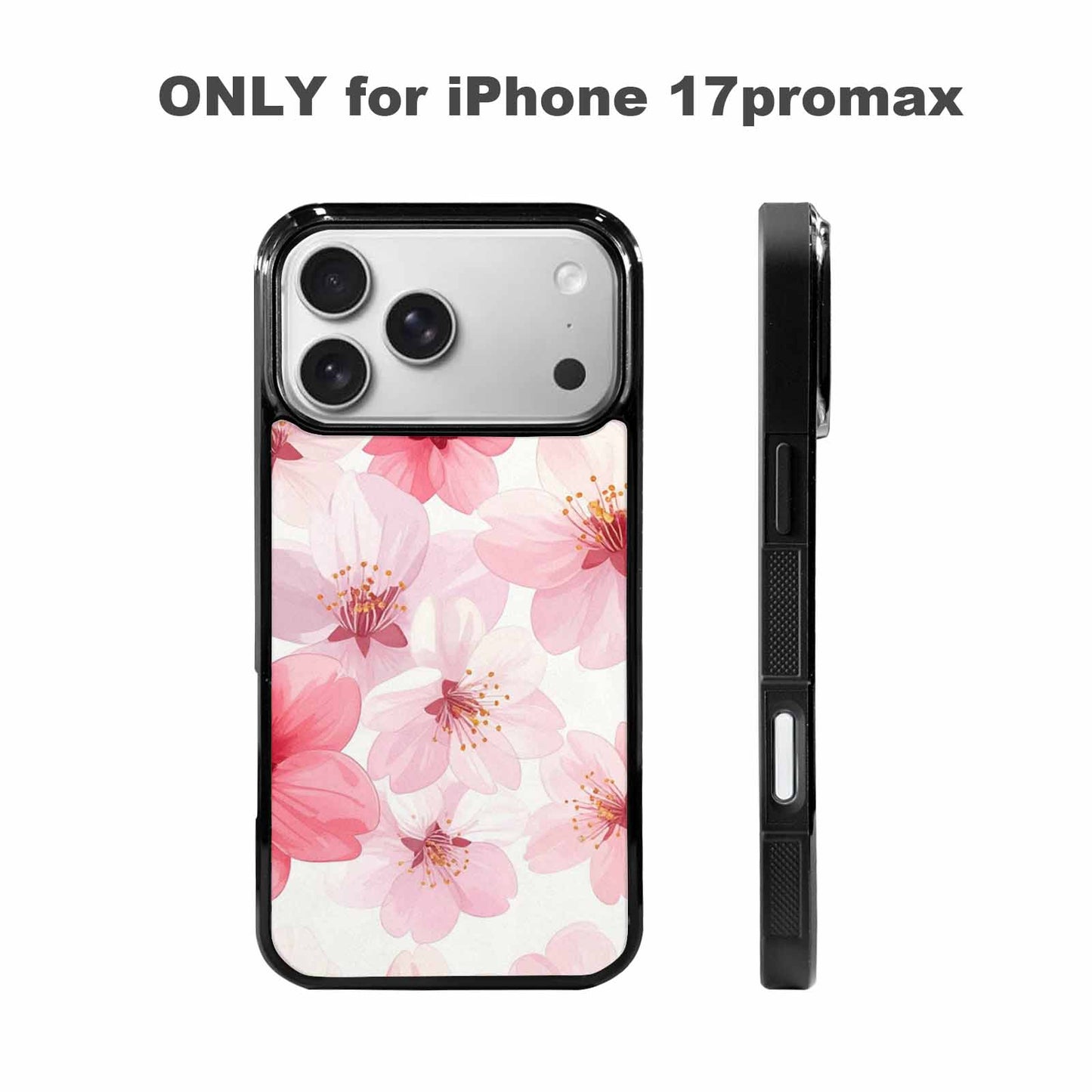iPhone 17 Pro Max Case — Japanese Cherry Blossom Pattern, Floral, Custom Printed Phone Case