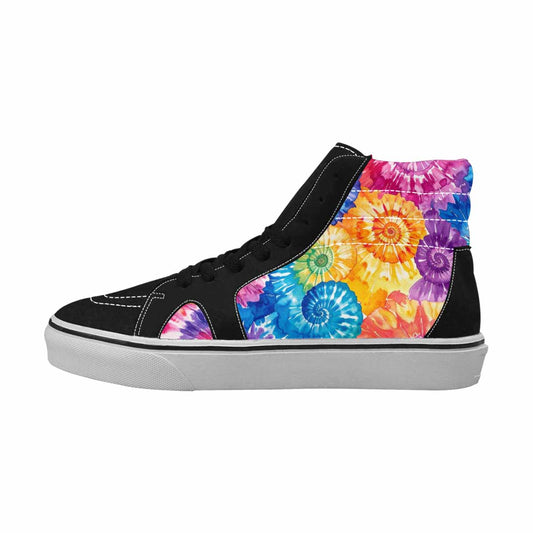 MEN'S Tie Dye Swirl High Top Canvas Surreal Sneakers