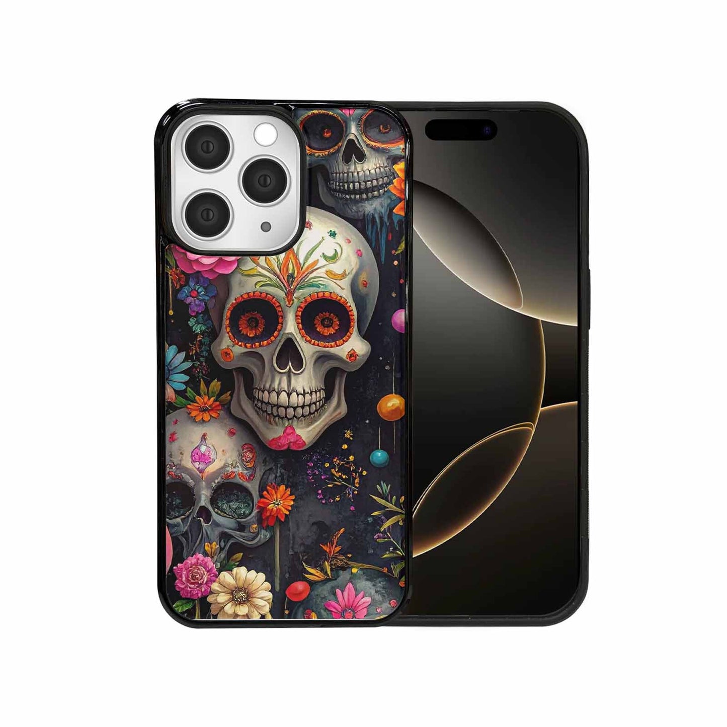 iPhone 15 Pro Max Case — Greyscale Black And White Dark Black, Custom Printed Phone Case
