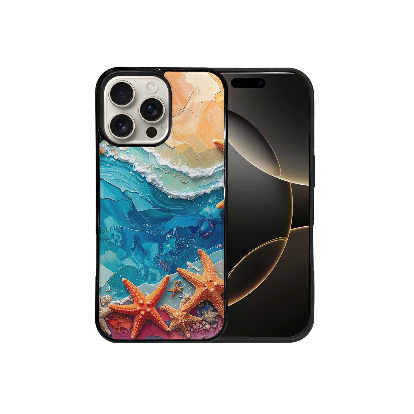 iPhone 16 Pro Max Case — Starfish Cluster Starfish Cluster Pattern Hundreds, Custom Print Case Cover