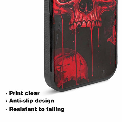 iPhone 15 Plus Case — 1000\'s Of Skulls Overlapping Eachother Everywhere, Original Design Phone Case