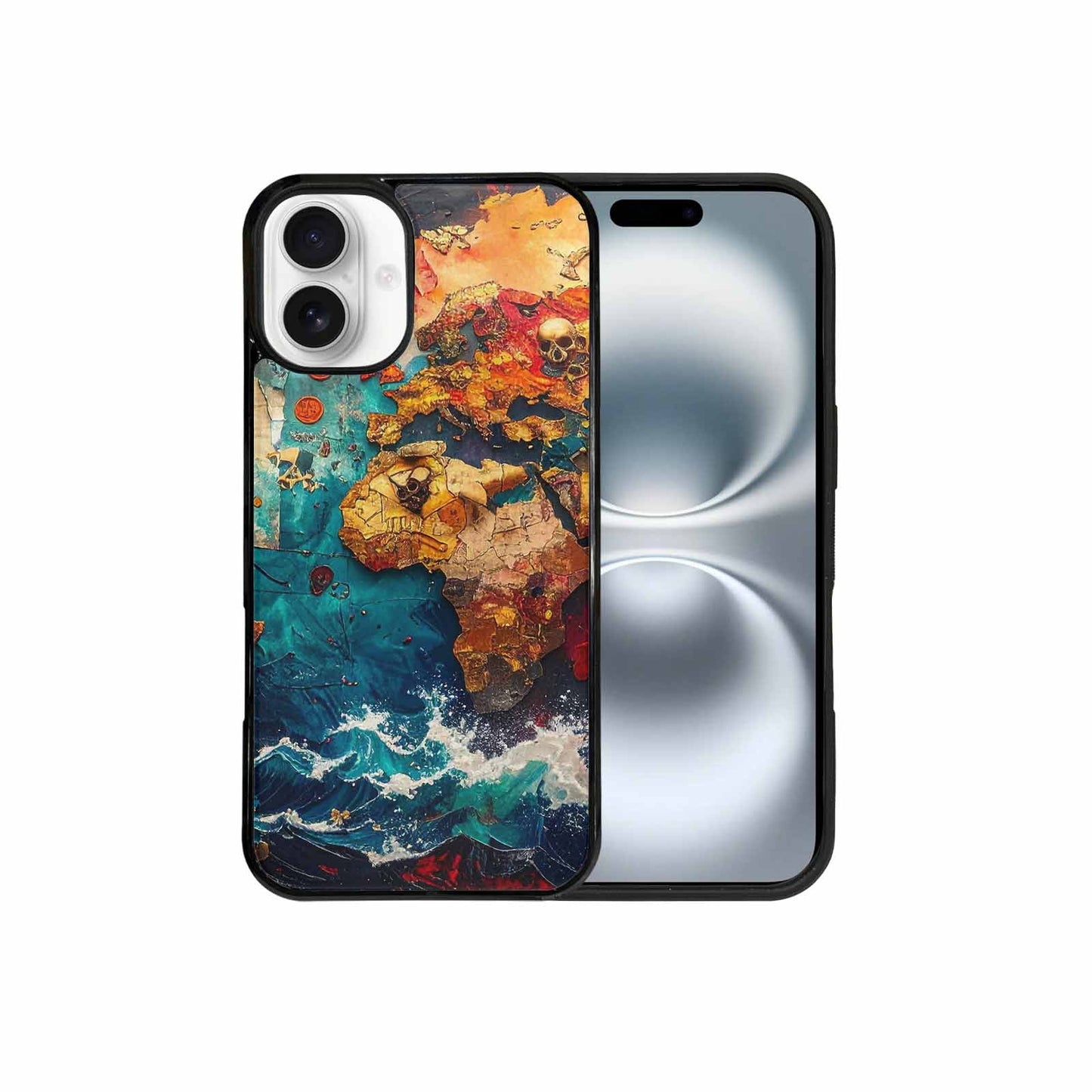 iPhone 16 Plus Case — Pirate Skull Flag Pirate Skull Flag, Custom Made Phone Cover