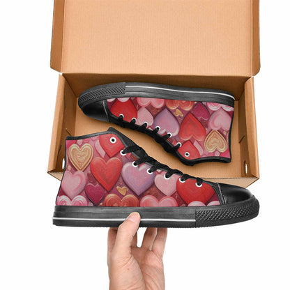 MEN'S No Words Or High Top Canvas Surreal Custom Shoes