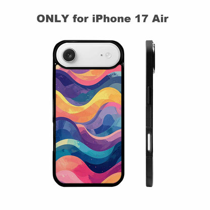 iPhone 17 Air Case — Glowing Camo Wave Camo, Custom Art Phone Cover