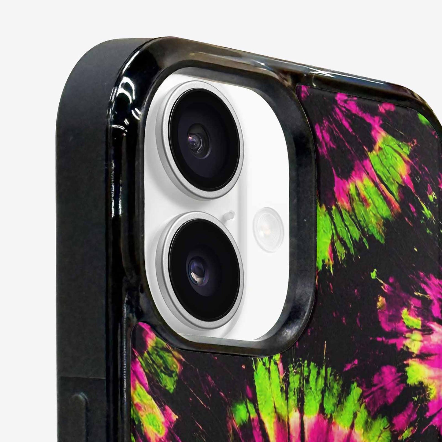iPhone 16 Case — Acid Wash Tie Dye Neon, Custom Art Phone Cover