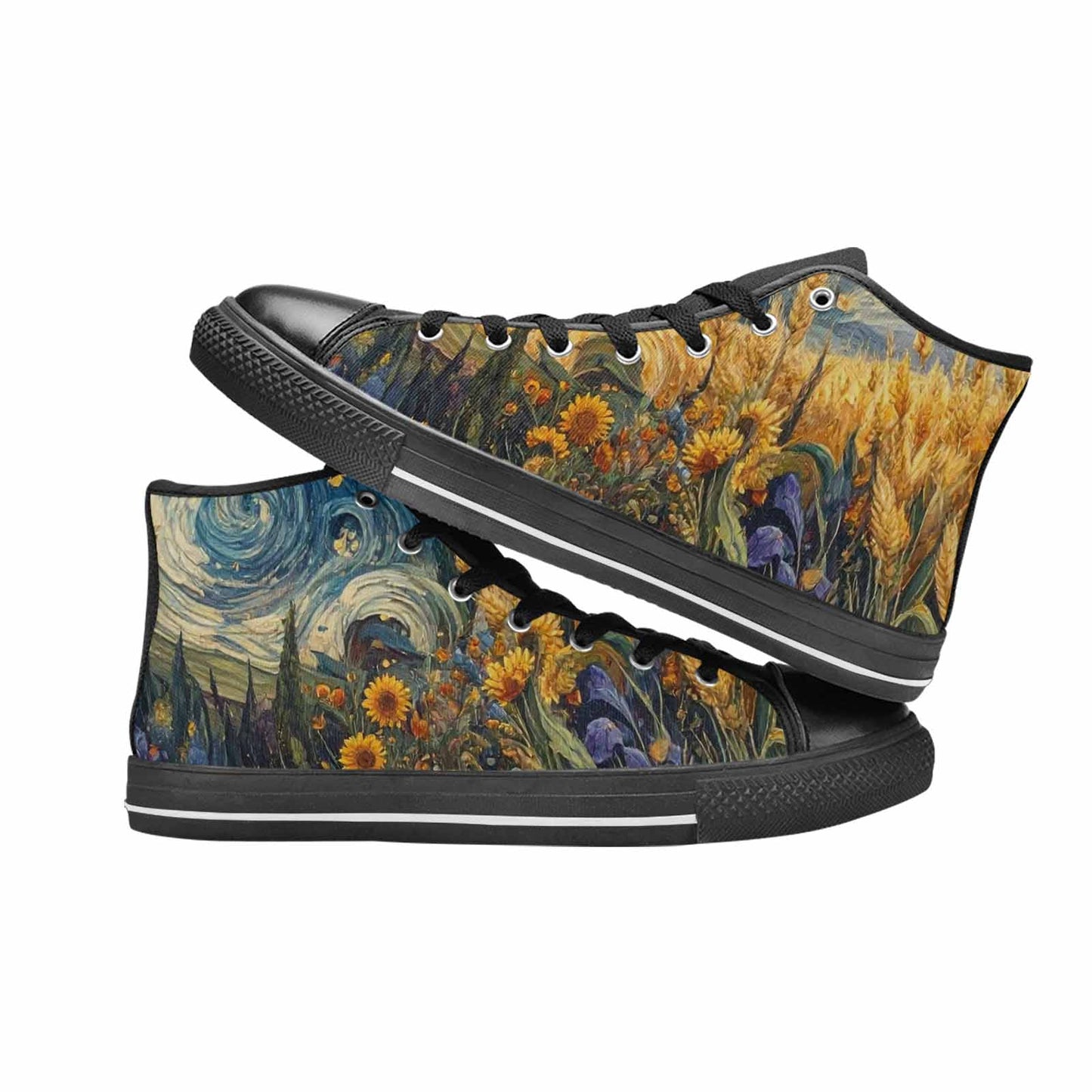 MEN'S Blend All Versions High Top Canvas Grunge Custom Sneakers
