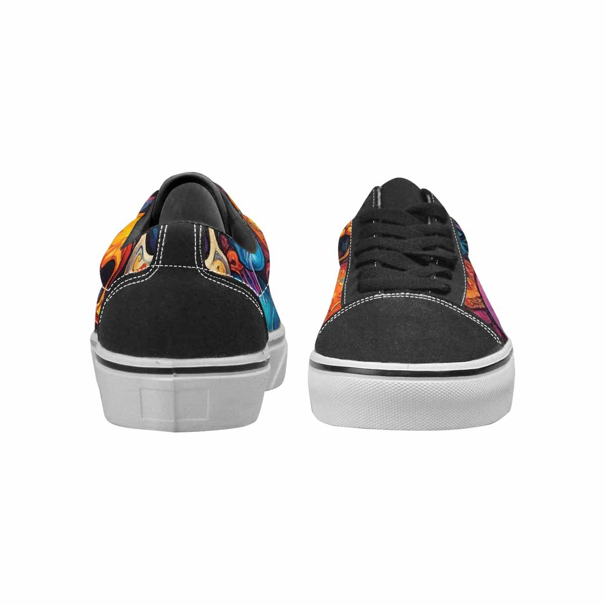 WOMEN'S Skulls (general) Skulls Lace-Up Canvas Dreamcore Custom Shoes