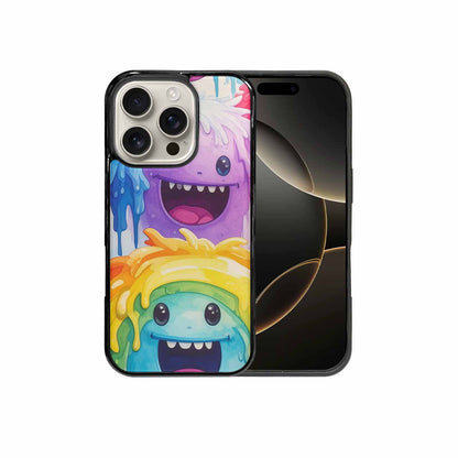iPhone 16 Pro Case — Rainbow Sherbet Monster, Custom Art Phone Cover